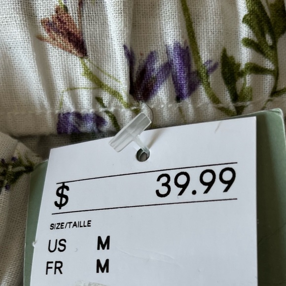 Linen Shirt Jumper with ajustable back corsage style - Picture 3 of 3